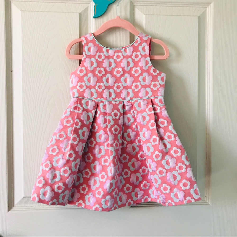 EUC Cat & Jack Pink Floral Dress, Size 2T